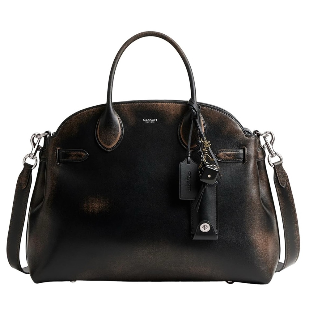 Coach Runway Empire Carryall 40 Bag in Hand Distressed Natural Grain Leather NWT - Picture 15 of 15